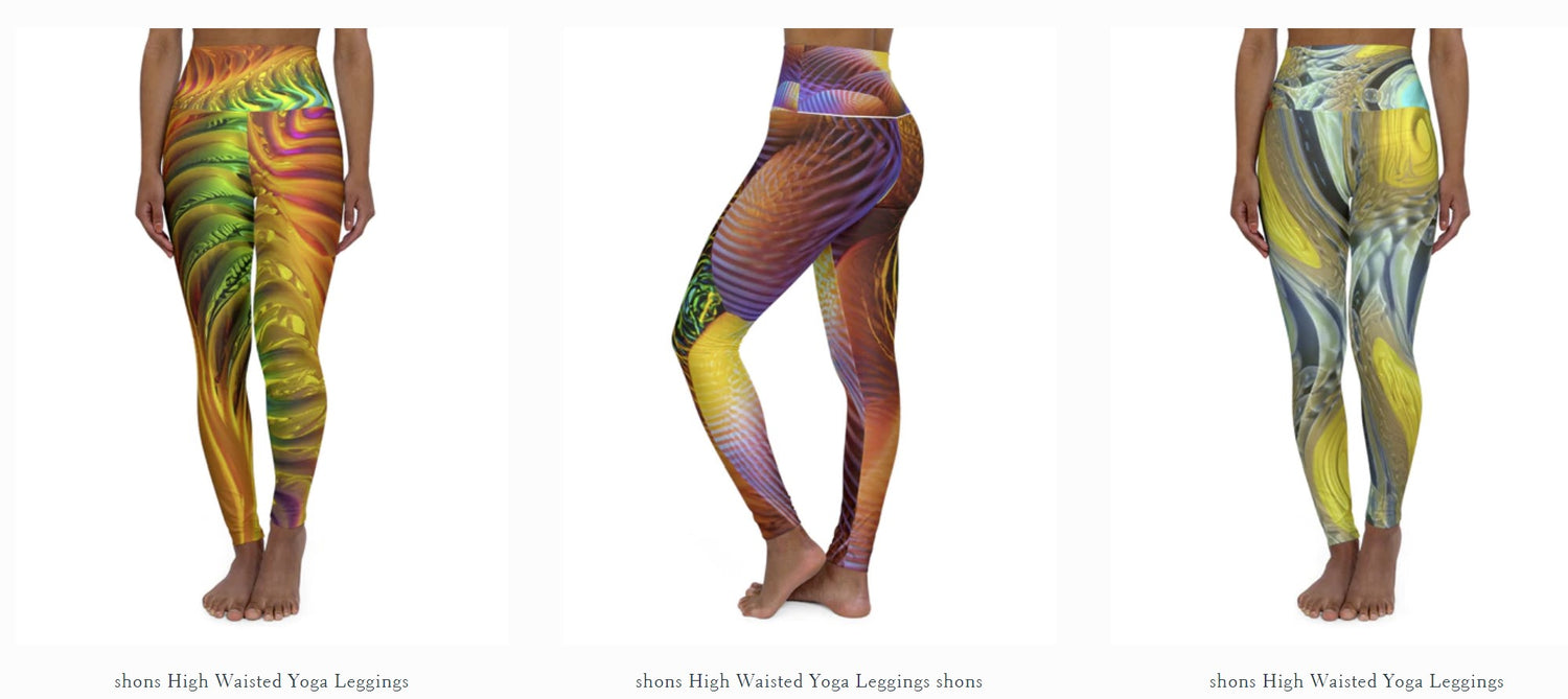 leggings bright colorful printed light painting by shons