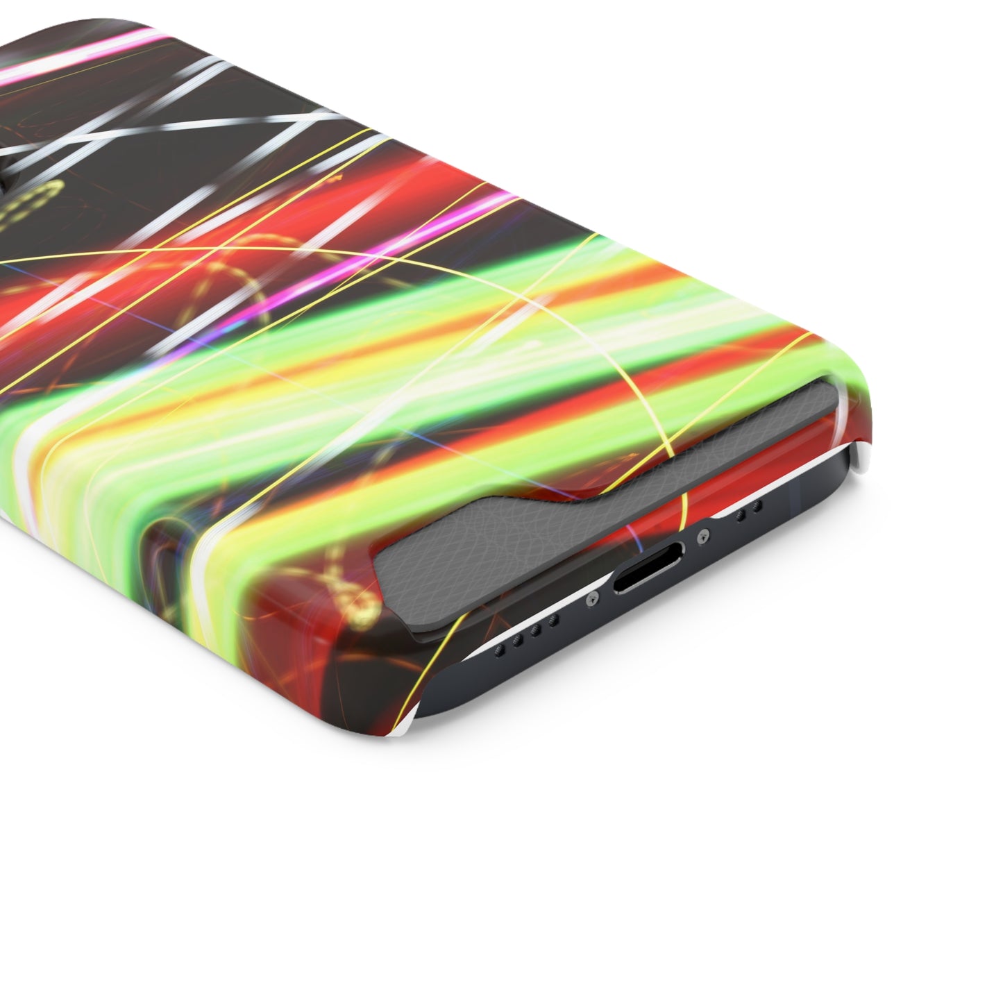 greenstripe seandiamondart Phone Case With Card Holder shons light painting