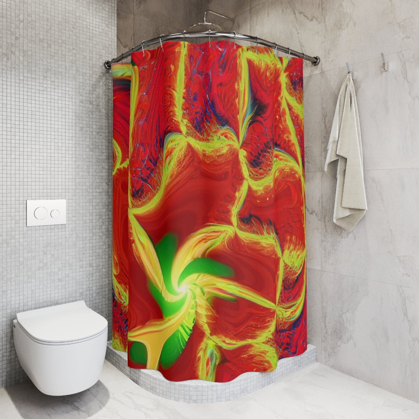 shons Polyester Shower Curtain