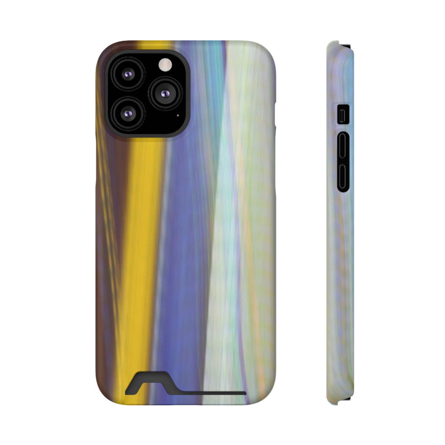 stripestained one Phone Case With Card Holder shons light painting