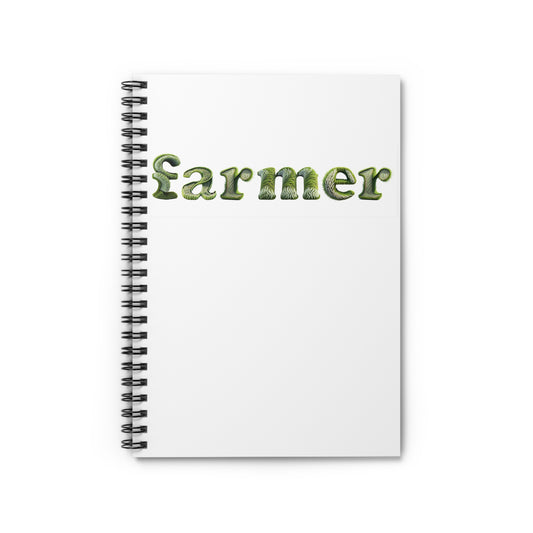 farmer shons joy Spiral Notebook - Ruled Line
