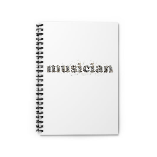 musician shons joy Spiral Notebook - Ruled Line
