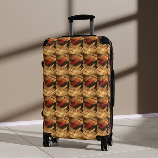 Suitcase shons light painting