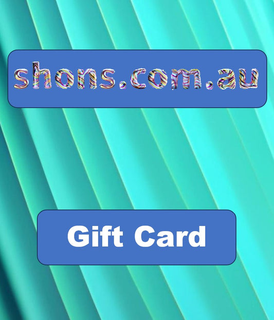 shons active gift card. shons.com.au