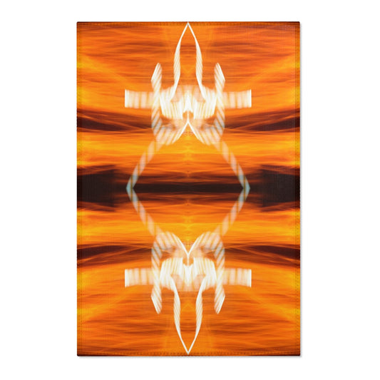 Orange Firebow Area Rug Lightpainting designs seandiamondart sdk lpd mol