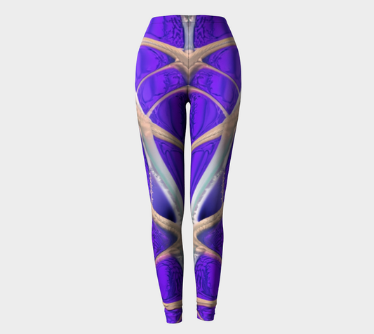 purple web shons leggings