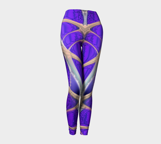 purple web shons leggings