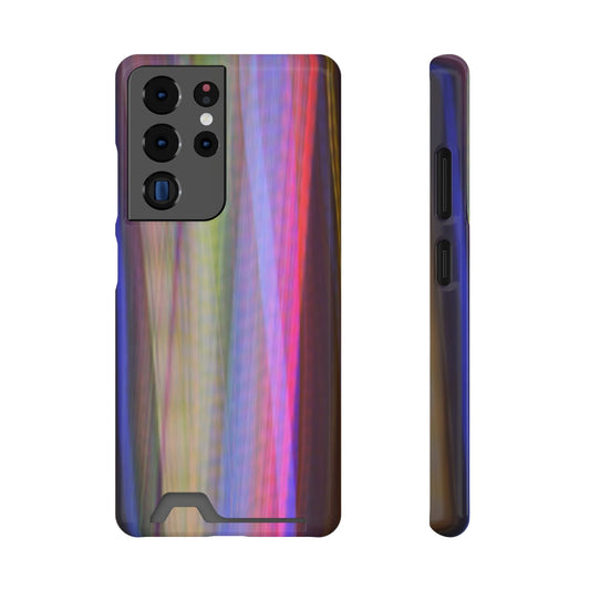 stripestained two shons lightpainting  Phone Case With Card Holder