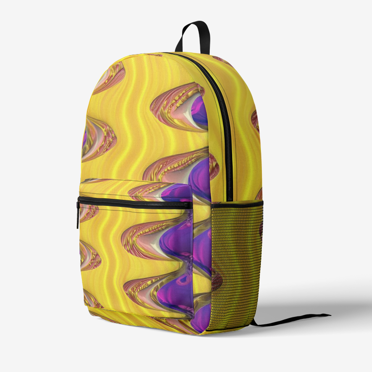 shons GREAT BITE Retro Colorful Print Trendy Backpack