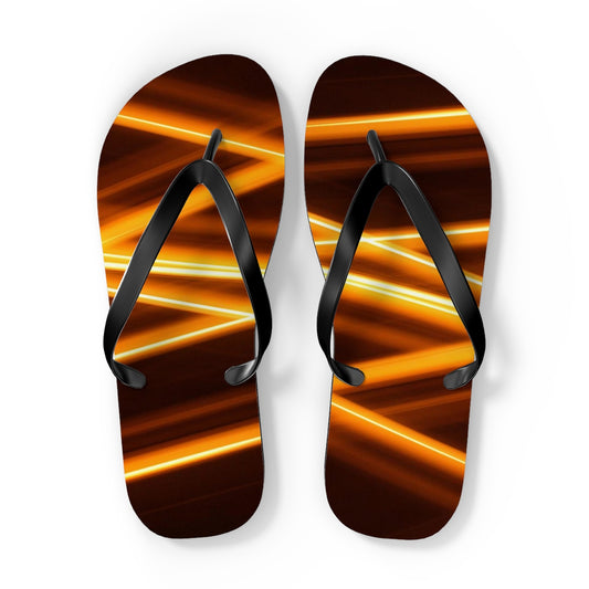 Flip Flops shons lightpainting crossing orange