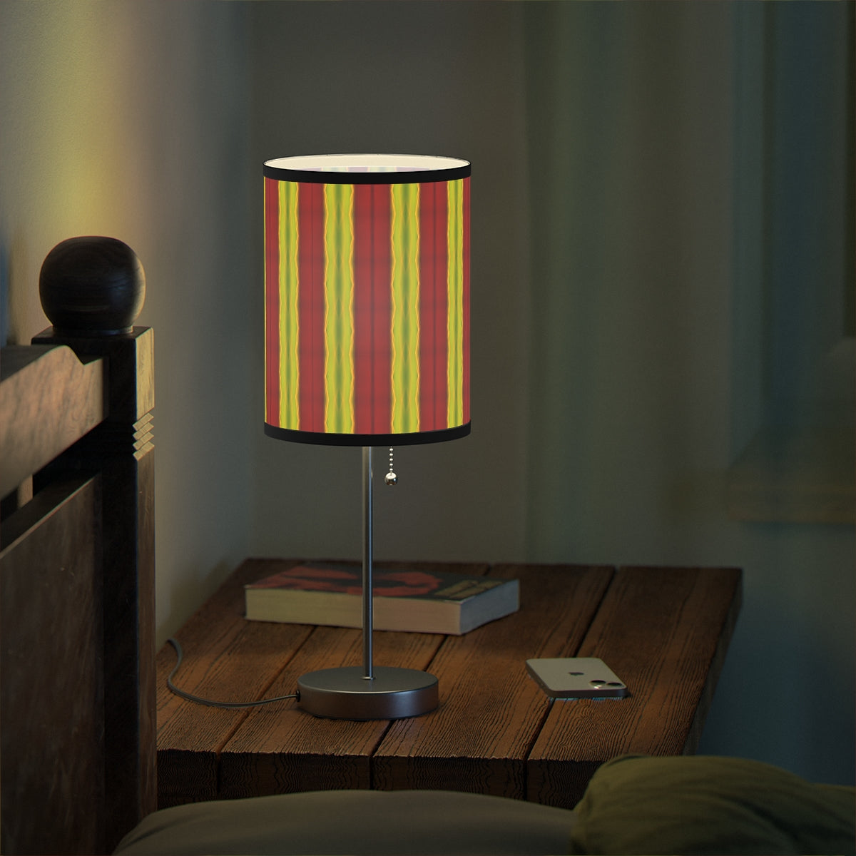 red bamboo shons lightpainting Lamp on a Stand, US|CA plug