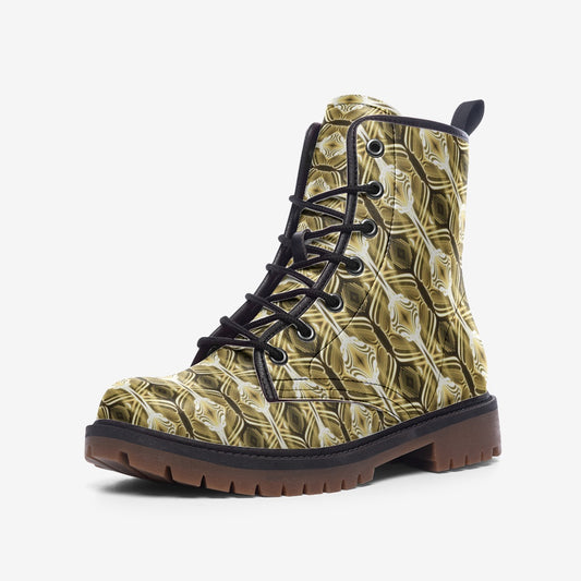 Casual Leather Lightweight boots gold yellow tiger sdk lightpainting designs seandiamondart mol