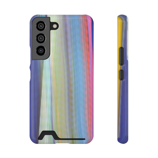 stripestainedone seandiamondart Phone Case With Card Holder
