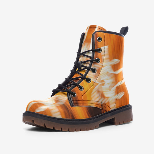 Casual Leather Lightweight boots Bright Orange Satement sdk lightpainting designs seandiamondart mol