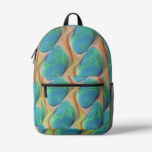 shons blue pill Retro Colorful Print Trendy Backpack