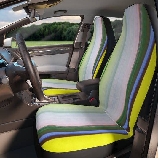 Pastel Yellows and Pink yet Racy perfect for Summer in the Convertible Polyester Car Seat Covers seandiamondart lightpainting design sdk