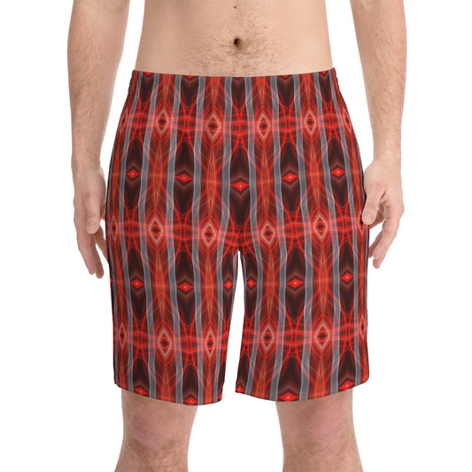 Men's Elastic Beach Shorts shons lightpainting