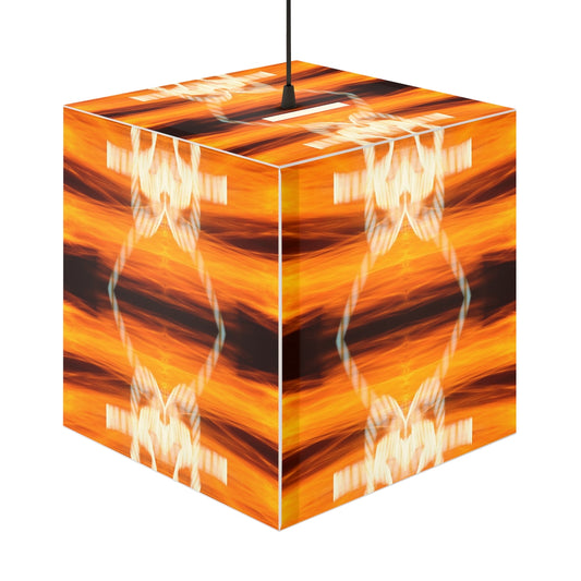 Light Cube Lamp Fire Bow Orange shons lightpainting design seandiamond
